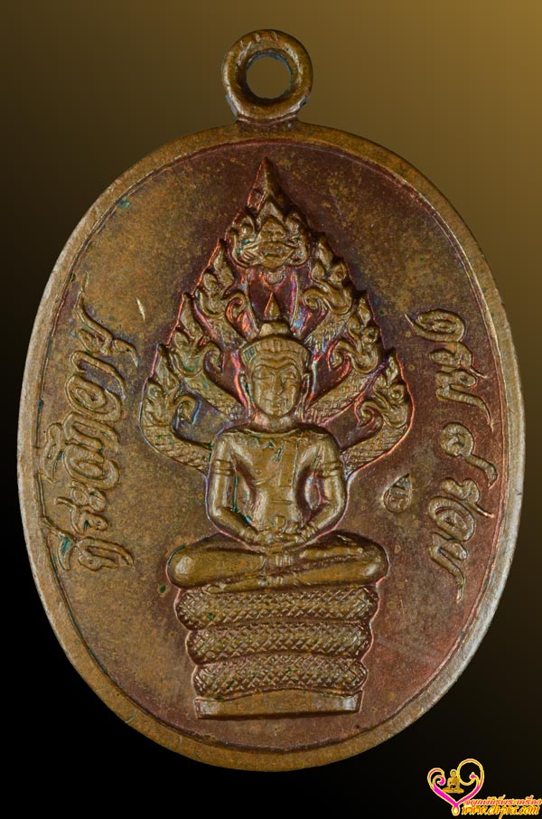 เหรียญนาคปรกไตรมาส 8 รอบ หลวงปู่ทิม วัดละหารไร่ พ.ศ. 2518