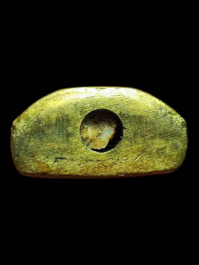 หลวงพ่อเกษม ลอยองค์ปั๊มทองเหลือง ปี35(2)