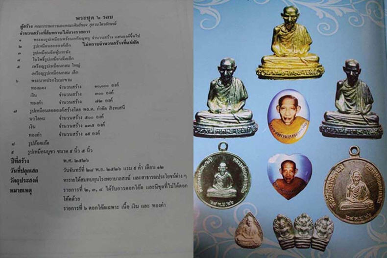 #17792ล็อกเก็ตหลวงพ่อเกษม เขมโก 6 รอบ