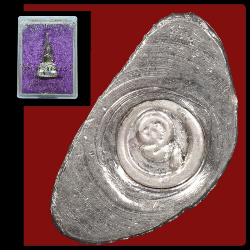 รูปหล่อเนื้อเงินพระเจ้าตนหลวงปี2535สวยๆ