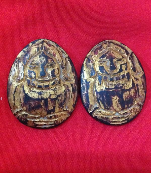 กะลาแกะราหูครูบาเลิศ วัดทุ่งม่านใต้ 