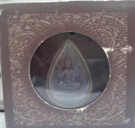  พระพุทธชินราช ภปร.เนื้อเงินรมดำ เคาะเดียว