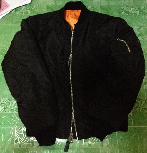 เสื้อไฟท์ JACKET FLYER'S MAN (ALPHA) Size M (small) สีดำ