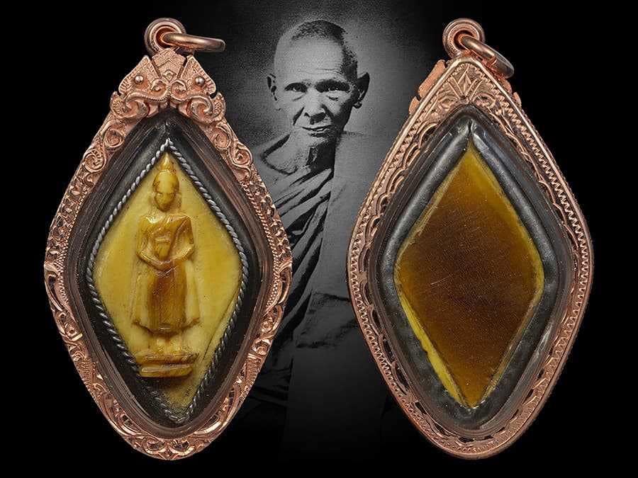 พระพุทธงาแกะหลวงพ่อเดิม วัดหนองโพ