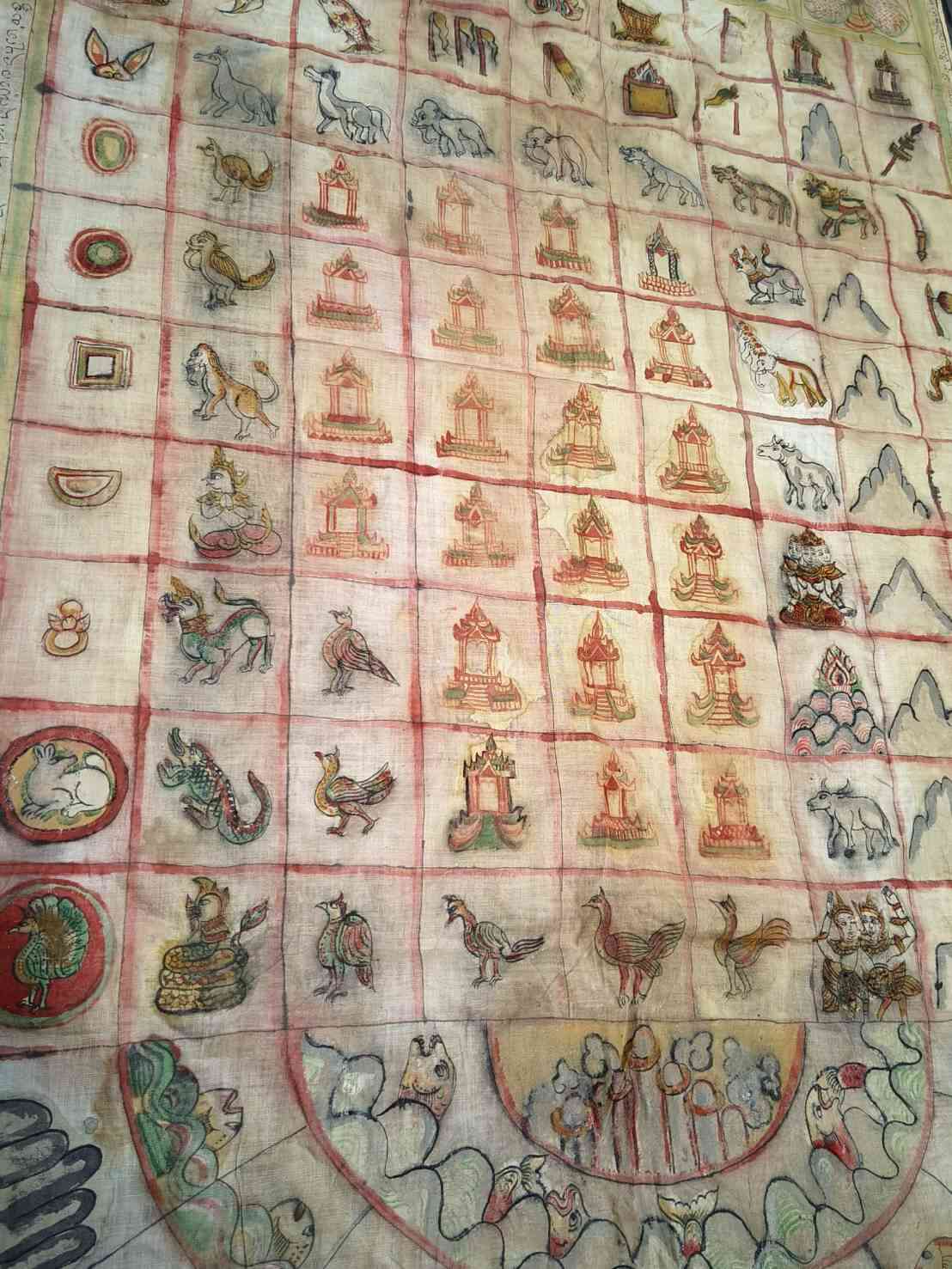 ผ้ายันต์รอยพระพุทธบาท