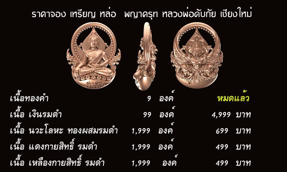 เปิดจอง . . . พญาครุฑ หลวงพ่อดับภัย จ.เชียงใหม่