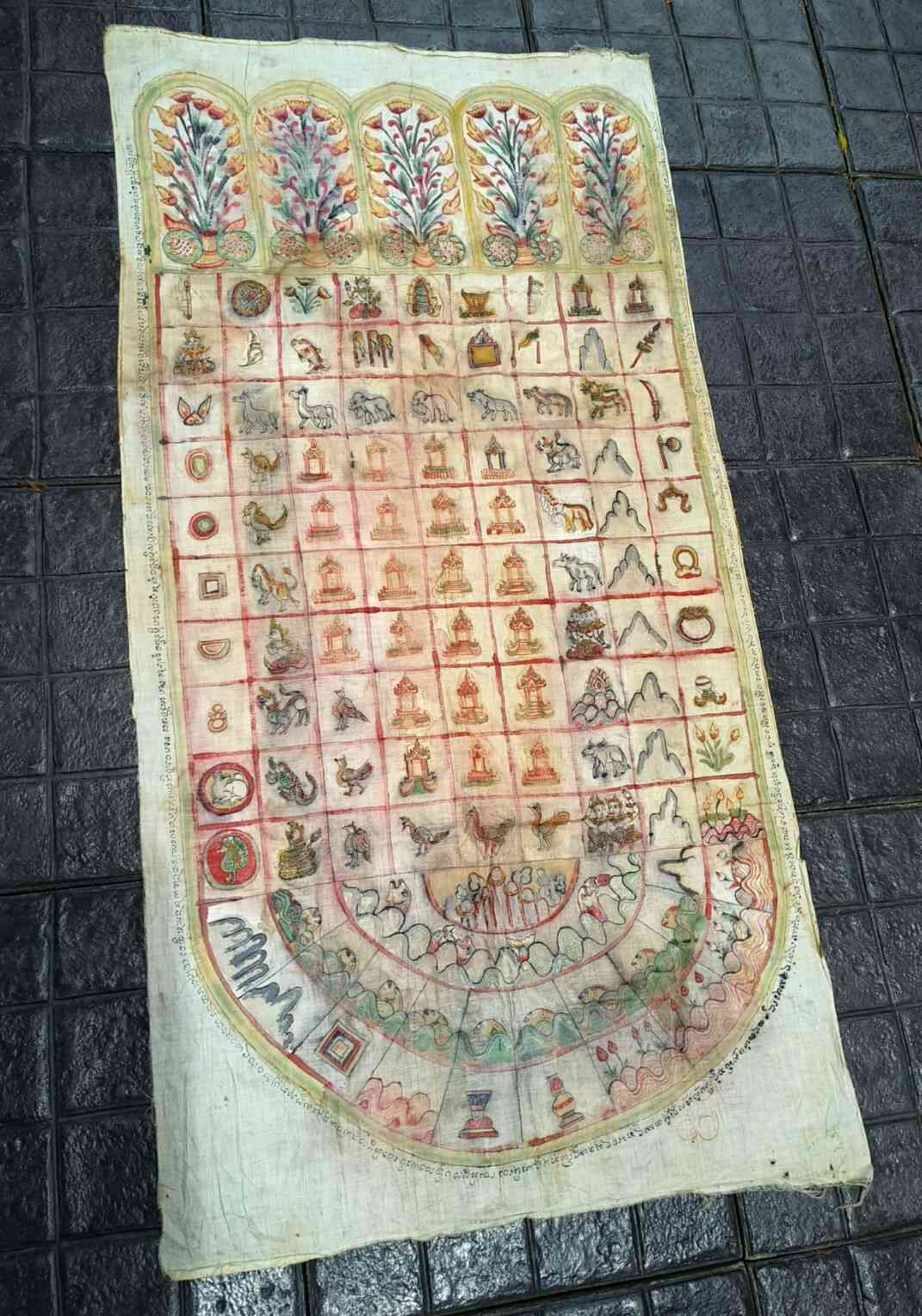 ผ้ายันต์รอยพระพุทธบาท