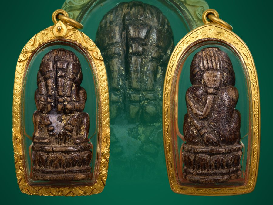 พระปิดตาภควัมปติ ลงรักปิดทองเก่า