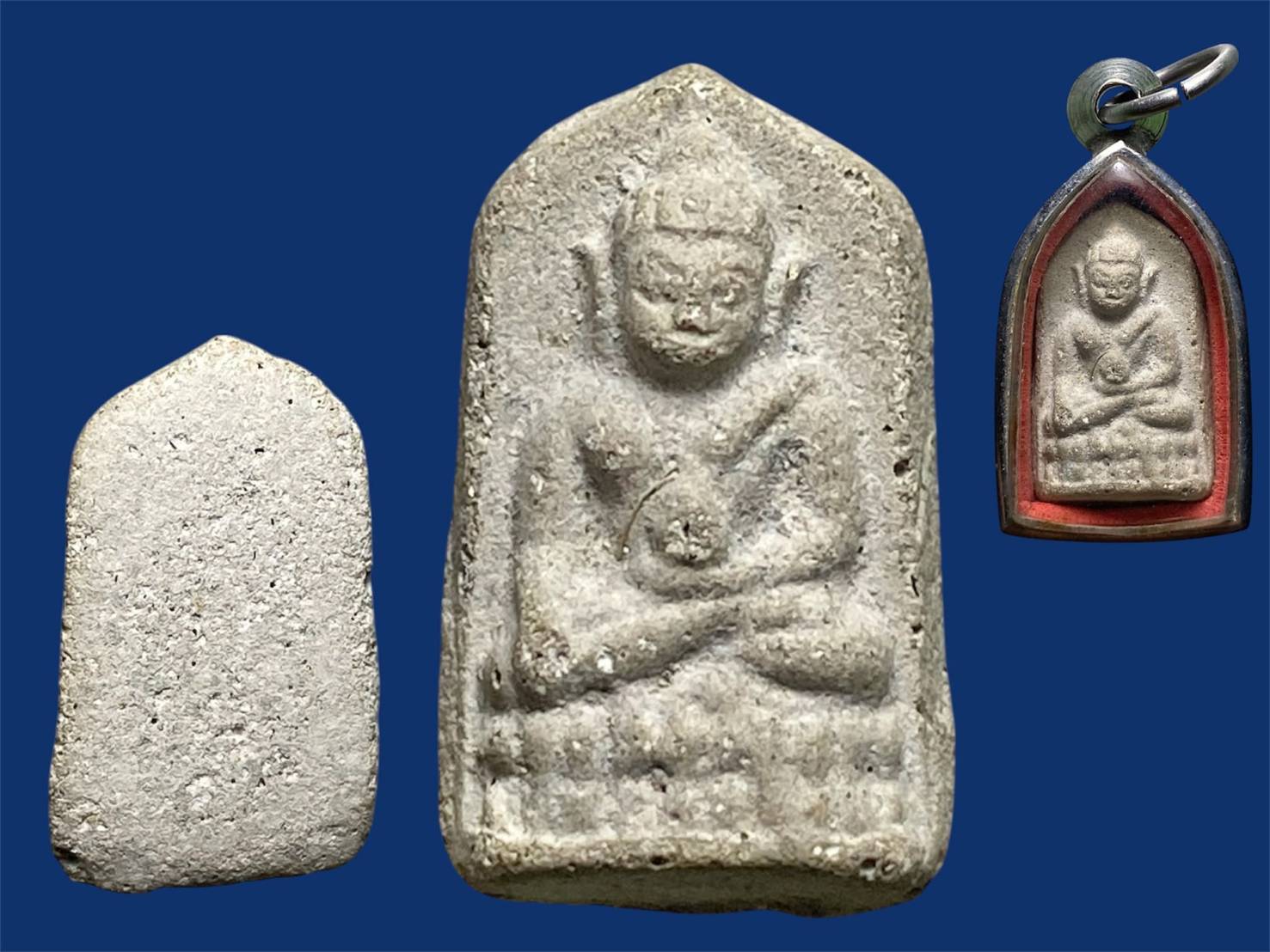 พระชัยวัฒน์ ครึ่งซีกเนื้อผงเจ้าคุณศรี