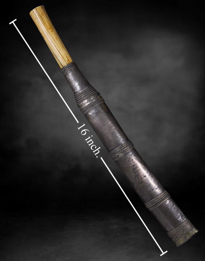 มีดหลูบเงินล้านนาด้ามงาช้าง