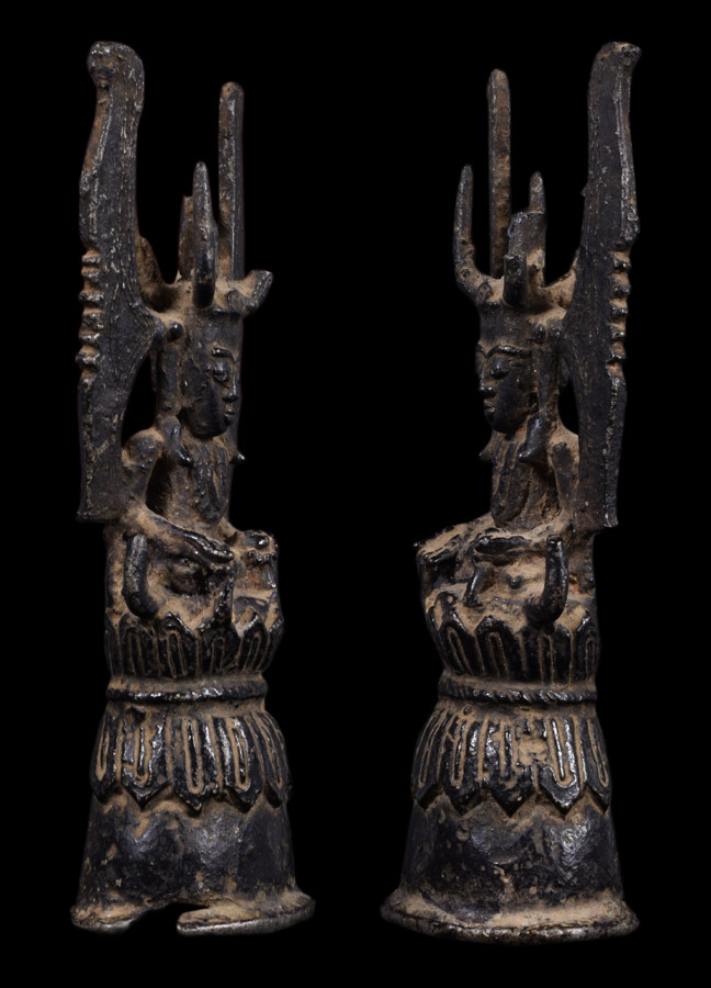 พระพุทธศิลปะพม่า-ไทยใหญ่เนื้อสำริดเงิน