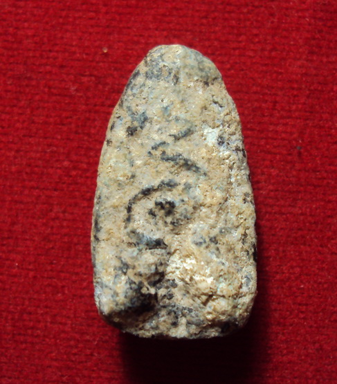 พระรอดเนื้อชิน หน้าเดียว หลังยันต์ กรุพะเยา